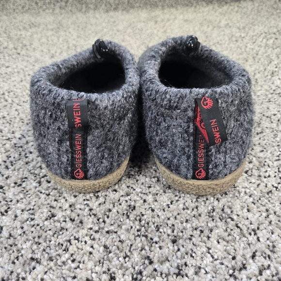 Giesswein Vent Virgin Wool Slippers in Gray Size 38 US 7 Womens MSRP $114 EUC - Picture 5 of 16